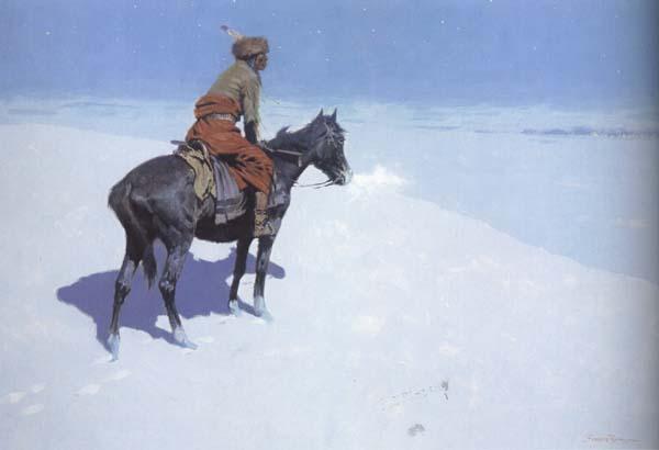 Frederic Remington The Scout:Frends or Foes (mk43) oil painting picture